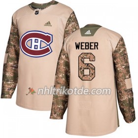 Montreal Canadiens Trikot Shea Weber 6 Adidas 2017-2018 Camo Veterans Day Practice Authentic - Herren